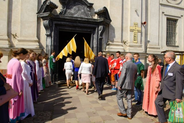 Przemarsz uczestników Jubileuszu 100-lecia Jagiełły